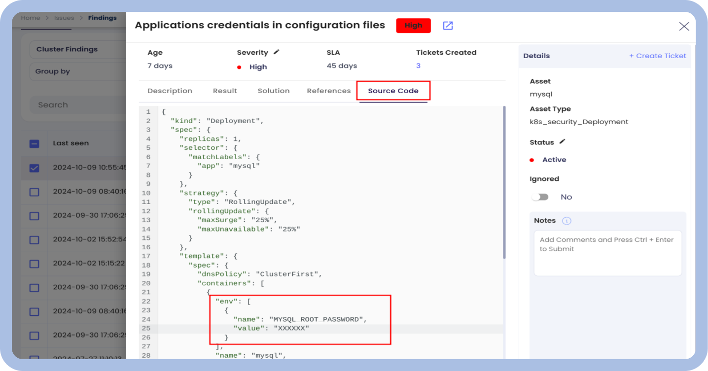 Scan Cluster Misconfigurations